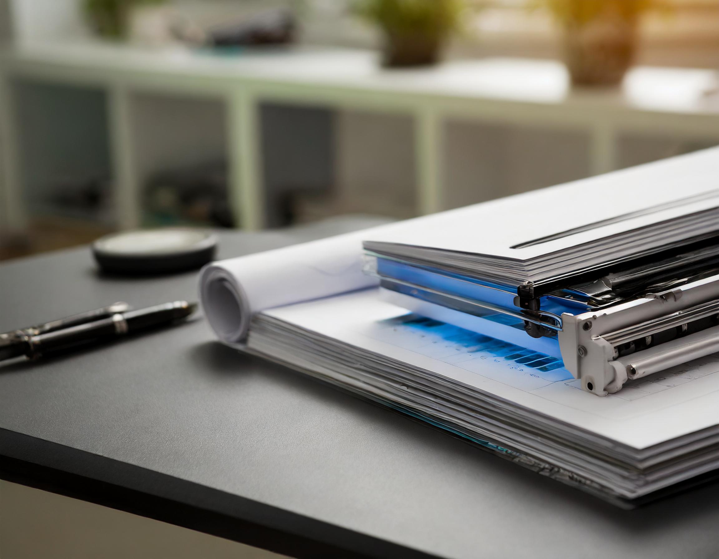 Übersetzungsdokumente verschiedener Sprachen nebeneinander auf einem Tisch